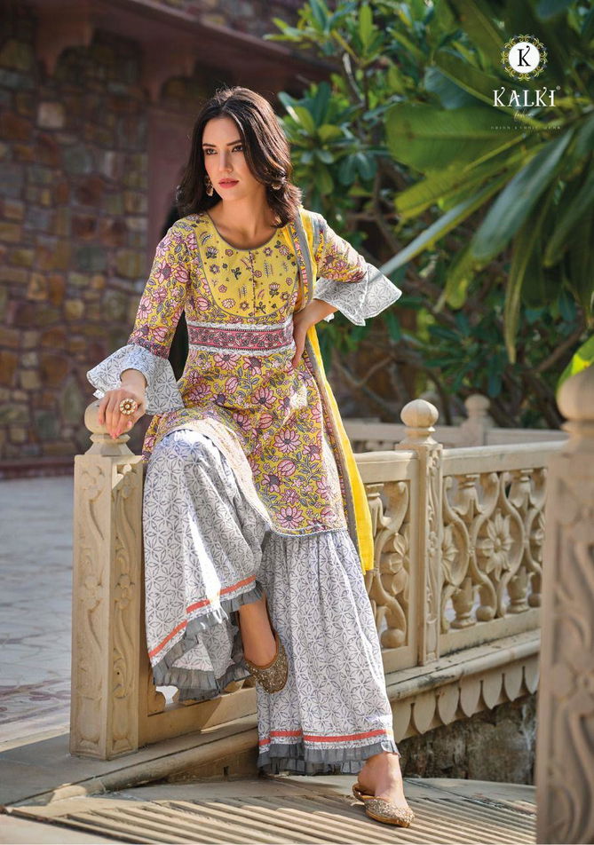 KALKI GULABO Heavy Cotton Printed Festive Wear Latest Designer Sharara Suit Collection